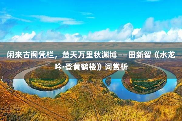 闲来古阁凭栏，楚天万里秋渊博——田新智《水龙吟·登黄鹤楼》词赏析