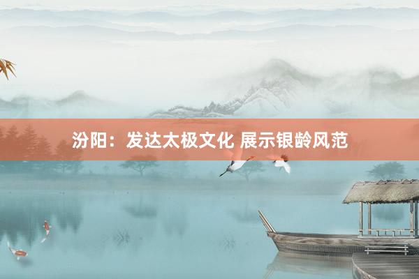 汾阳：发达太极文化 展示银龄风范