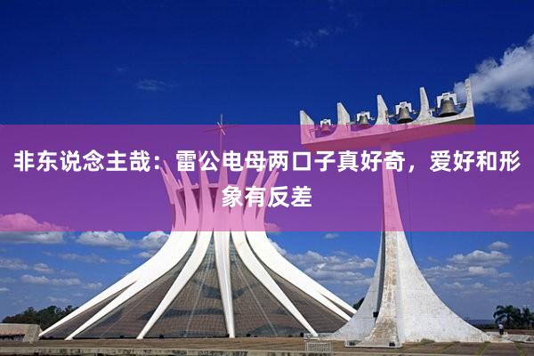 非东说念主哉：雷公电母两口子真好奇，爱好和形象有反差