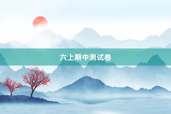 六上期中测试卷